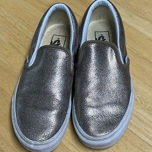 Sparkly gold vans